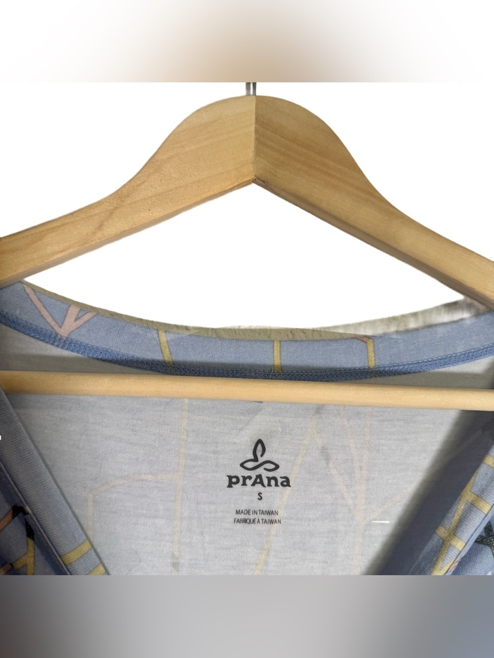 Prana Sanna Dress Women's Small Sleeveless Shift Blue Geometric Beach Travel - Picture 6 of 6
